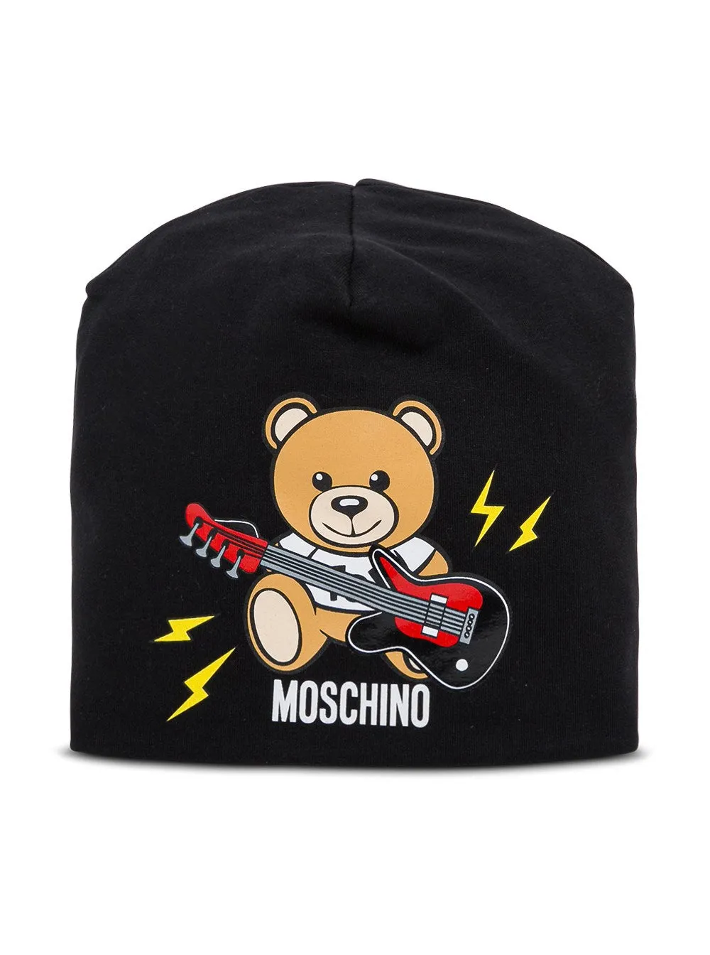 Moschino Kids Teddy Bear Printed Beanie