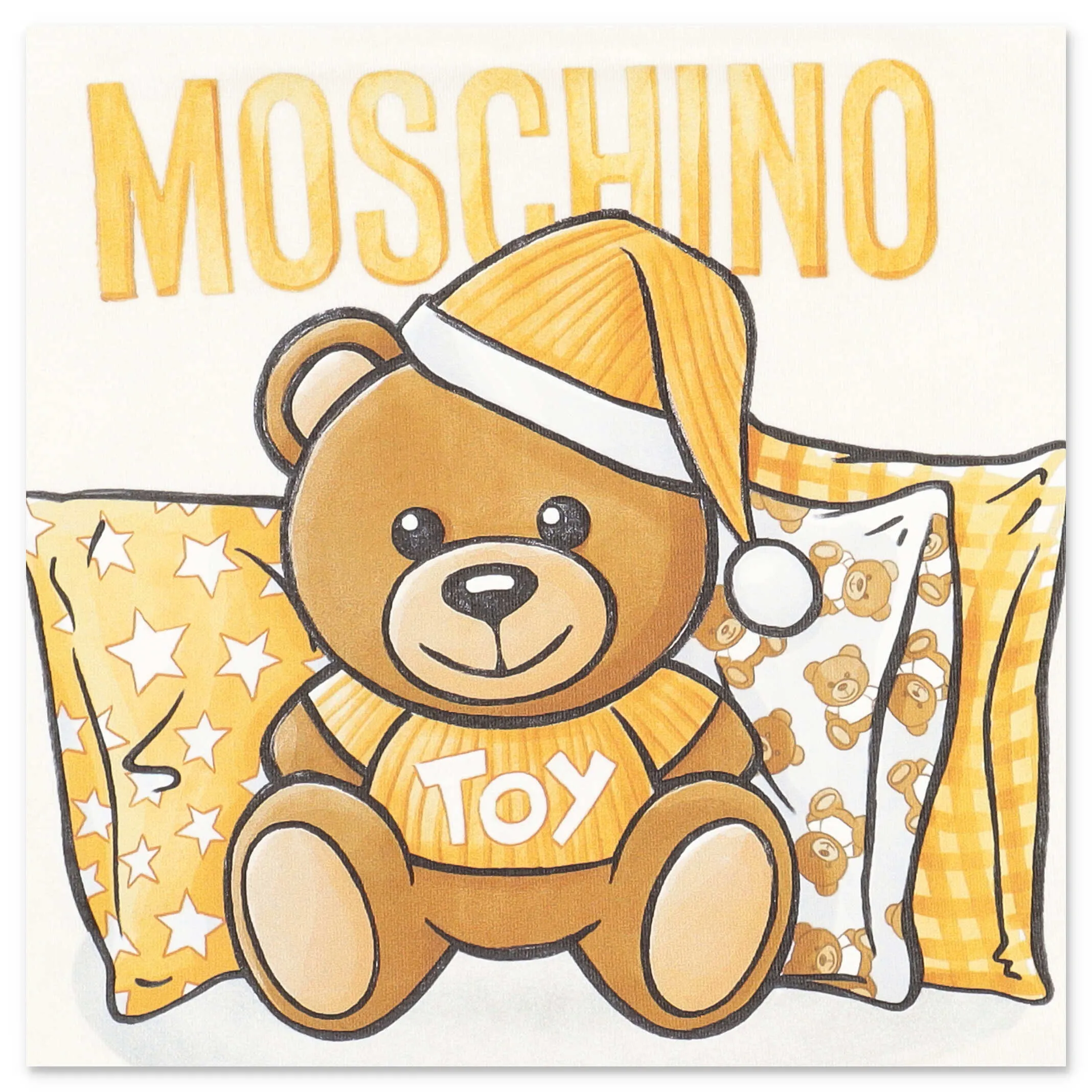 Moschino Kids Teddy Bear Printed Blanket