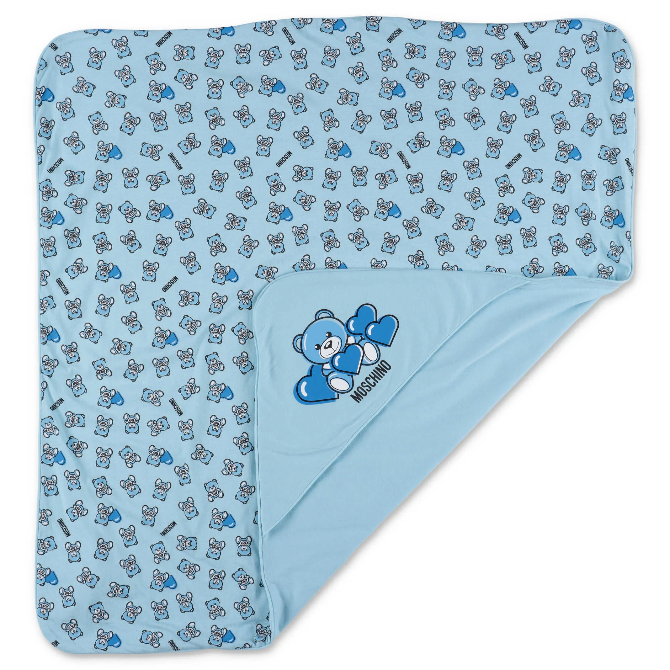 Moschino Kids Teddy Bear Printed Blanket