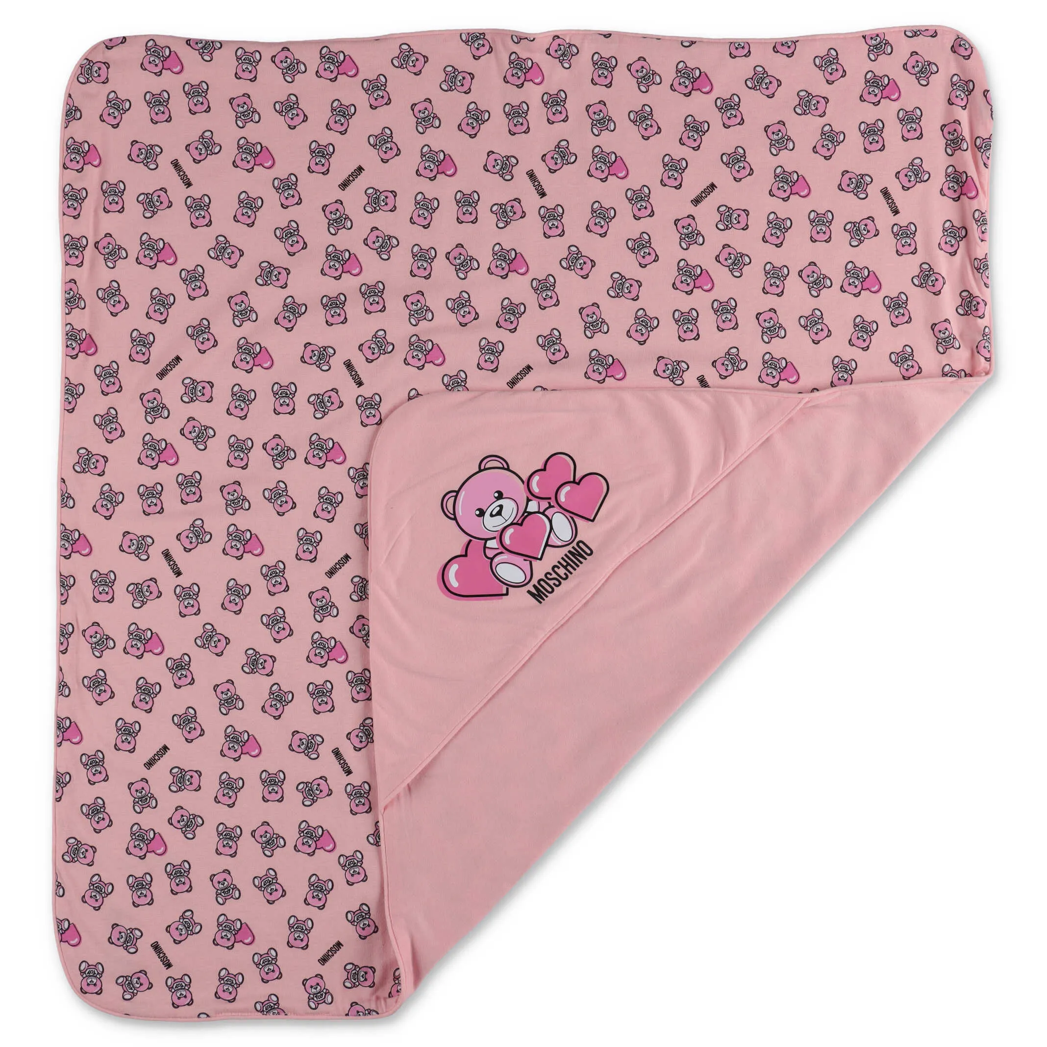 Moschino Kids Teddy Bear Printed Blanket