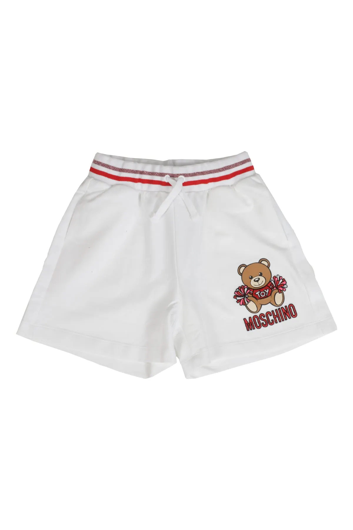 Moschino Kids Teddy Bear Printed Drawstring Shorts