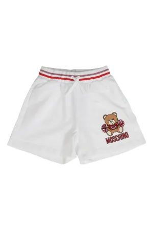 Moschino Kids Teddy Bear Printed Drawstring Shorts