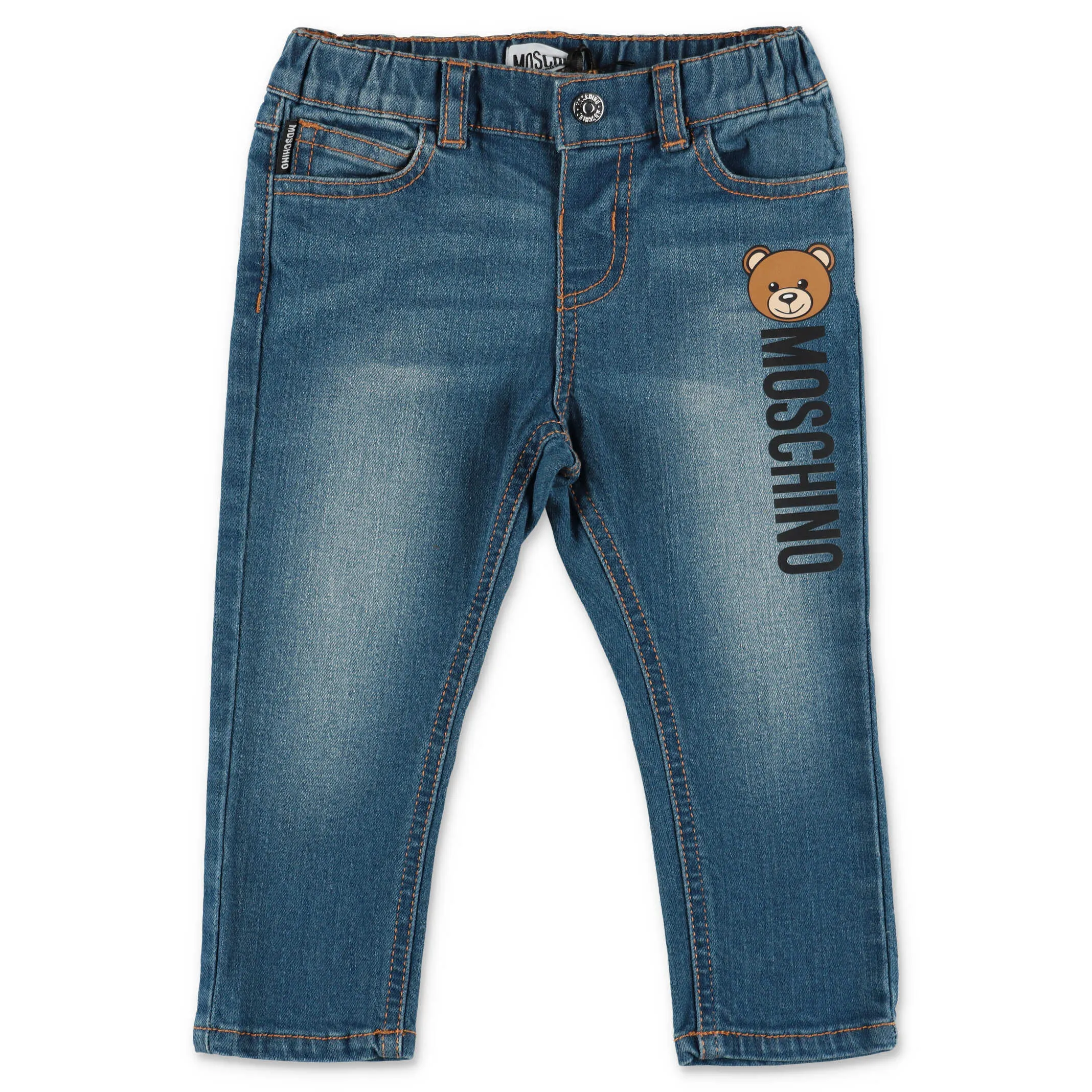 Moschino Kids Teddy Bear Printed Jeans