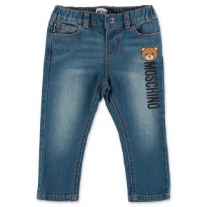 Moschino Kids Teddy Bear Printed Jeans