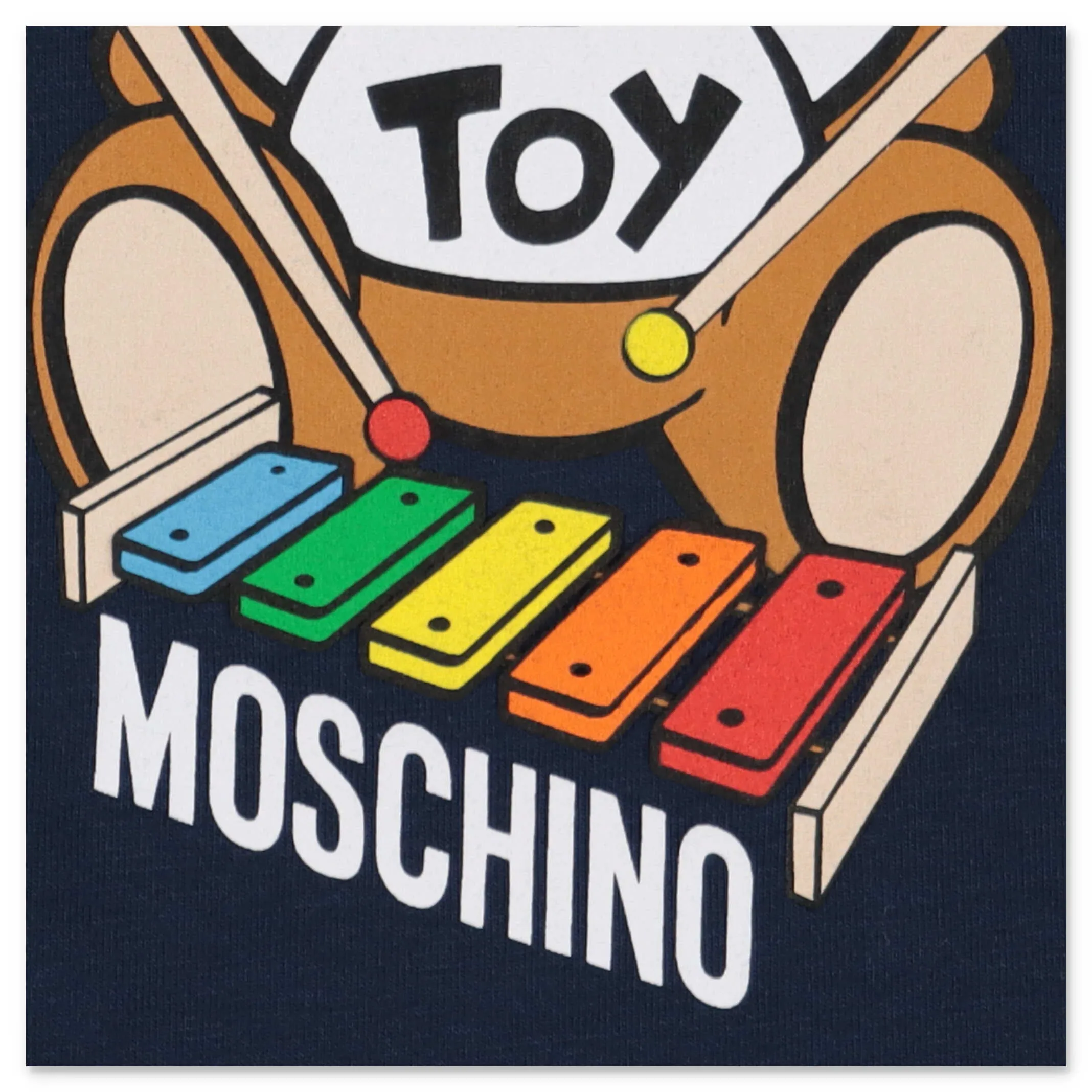 Moschino Kids Teddy Bear Printed Long Sleeve T-Shirt