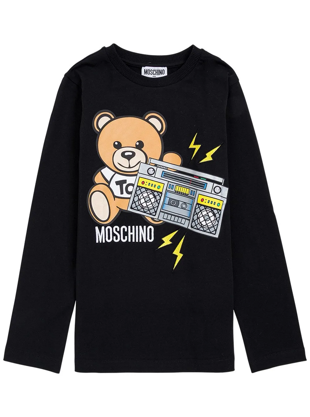 Moschino Kids Teddy Bear Printed Long Sleeve T-Shirt