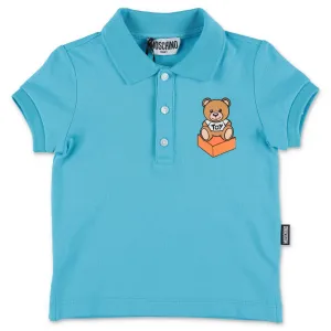 Moschino Kids Teddy Bear Printed Polo Shirt