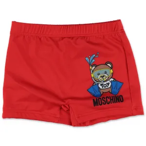 Moschino Kids Teddy Bear Printed Swim Shorts