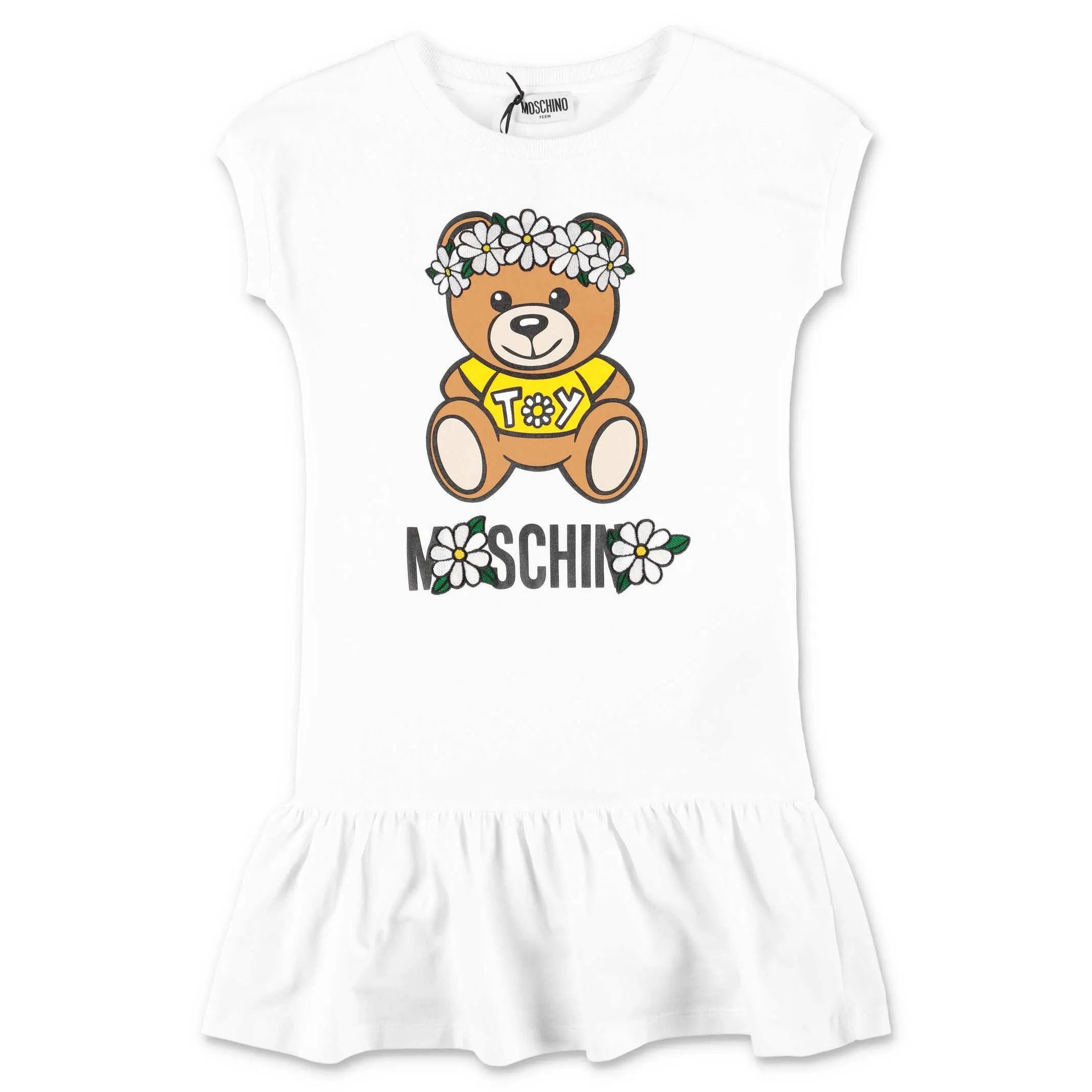 Moschino Kids Teddy Bear Printed T-Shirt Dress