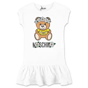 Moschino Kids Teddy Bear Printed T-Shirt Dress