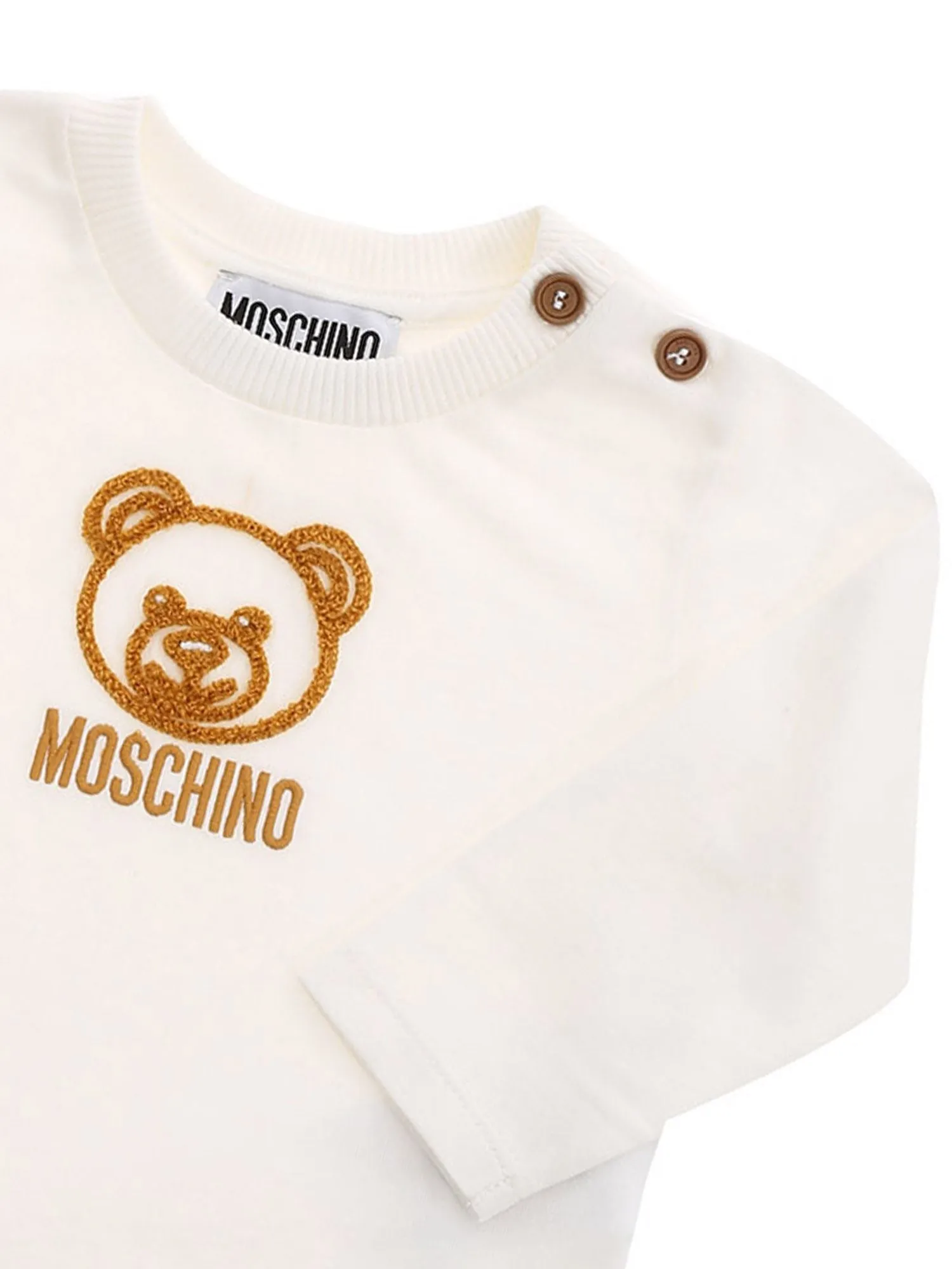 Moschino Kids Teddy Embroidered T-Shirt