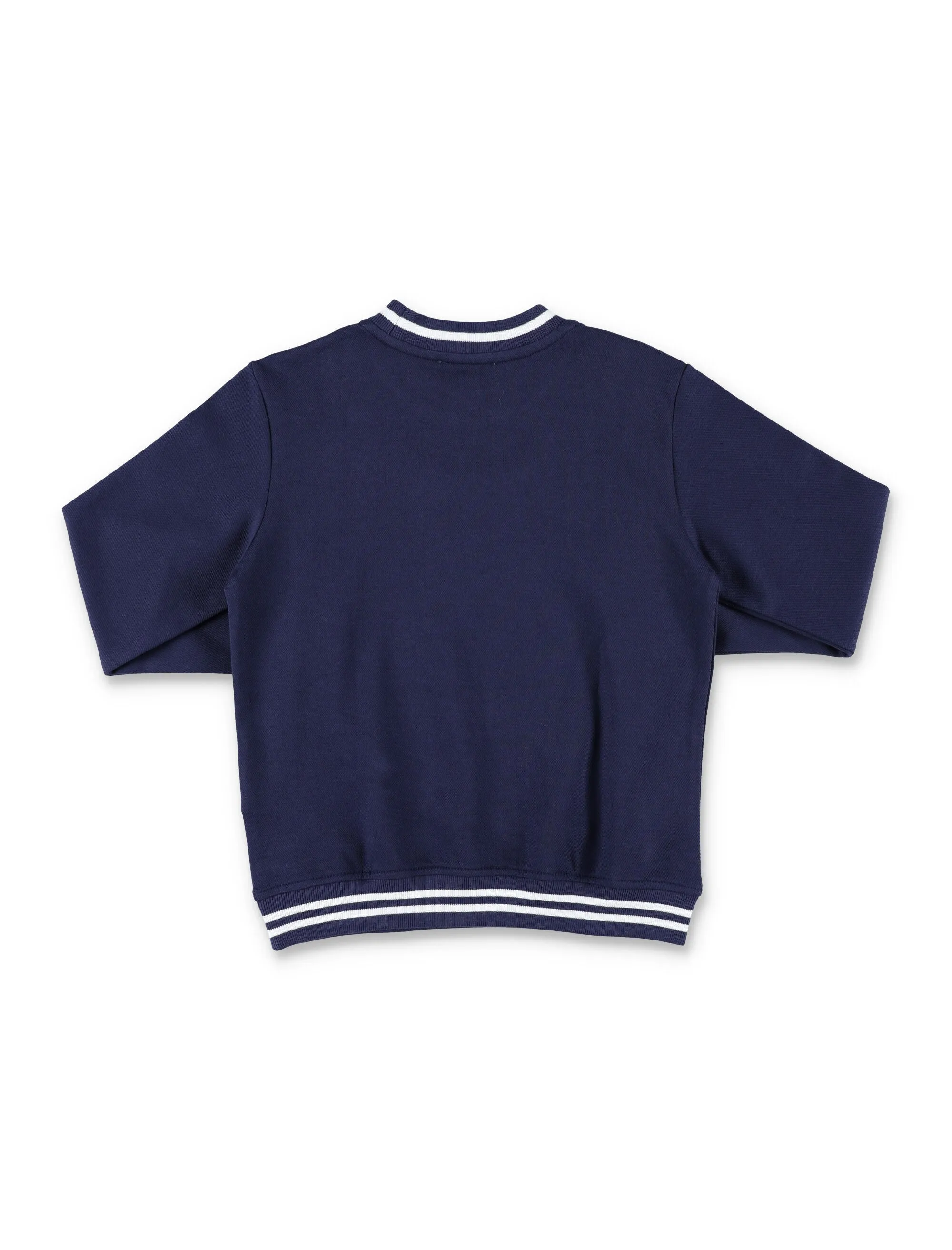 Moschino Kids Teddy Logo Embroidered Crewneck Sweatshirt