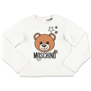 Moschino Kids Teddy Logo Embroidered T-Shirt