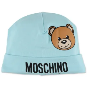 Moschino Kids Teddy Logo Print Beanie
