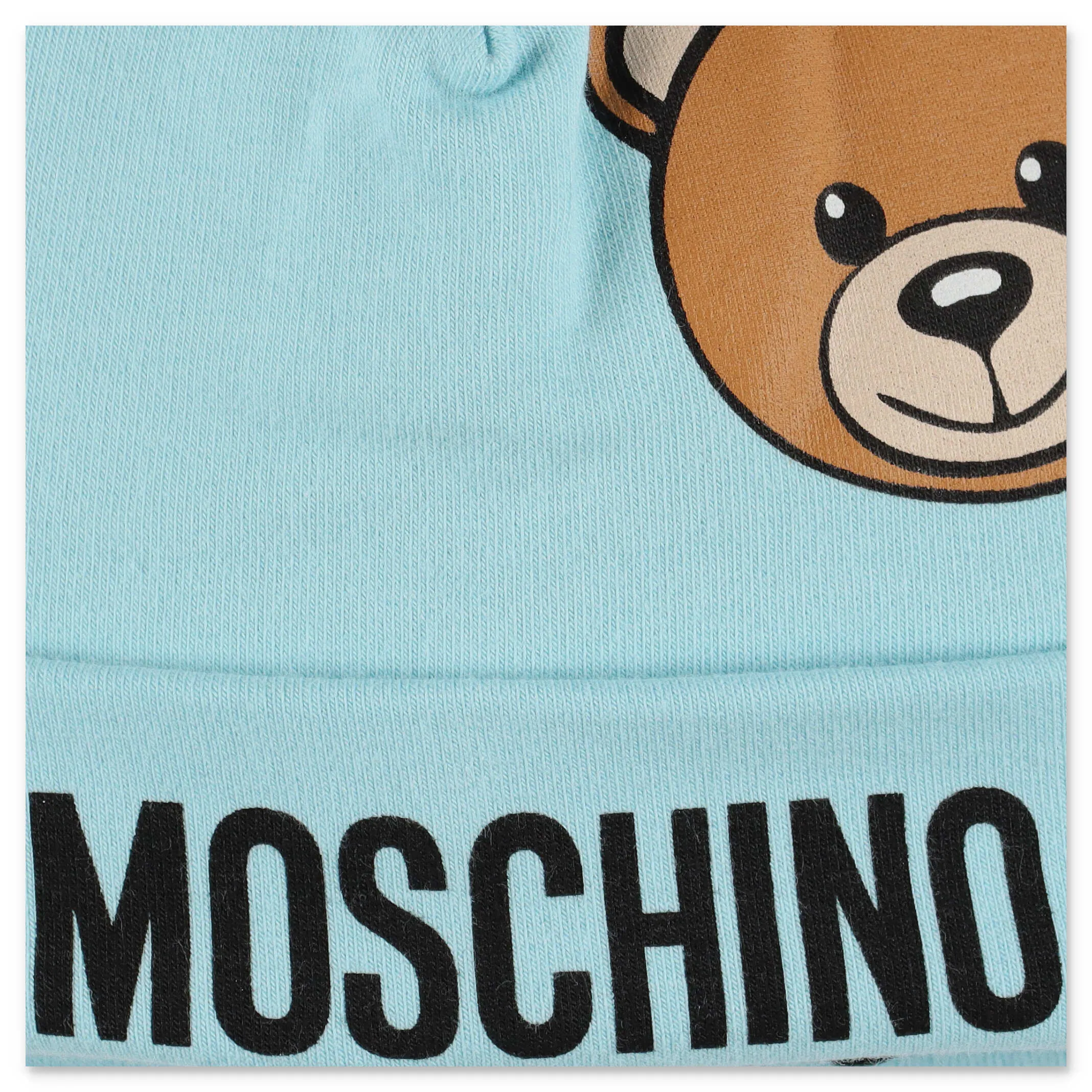 Moschino Kids Teddy Logo Print Beanie