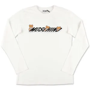 Moschino Kids Teddy Logo Print T-Shirt