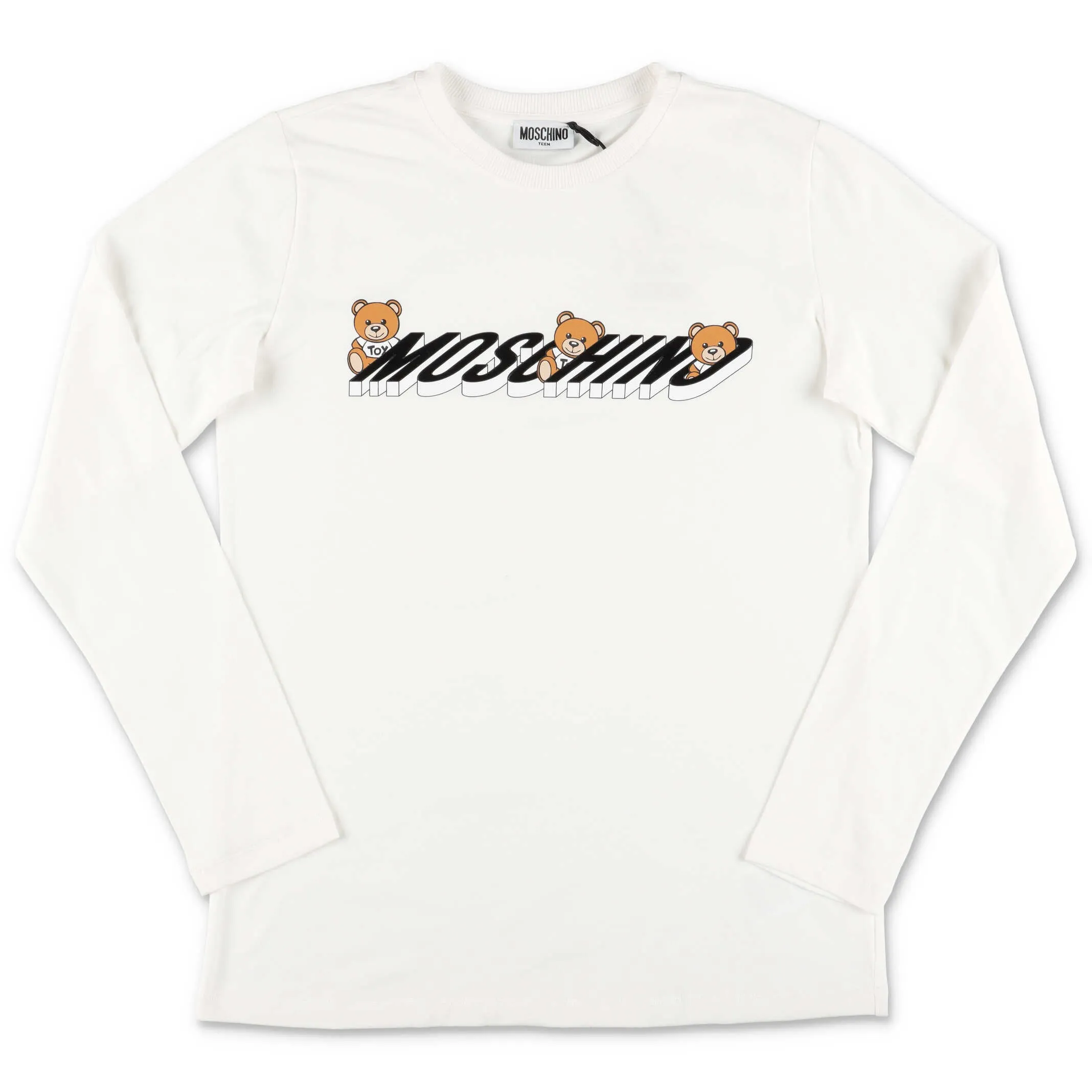 Moschino Kids Teddy Logo Print T-Shirt
