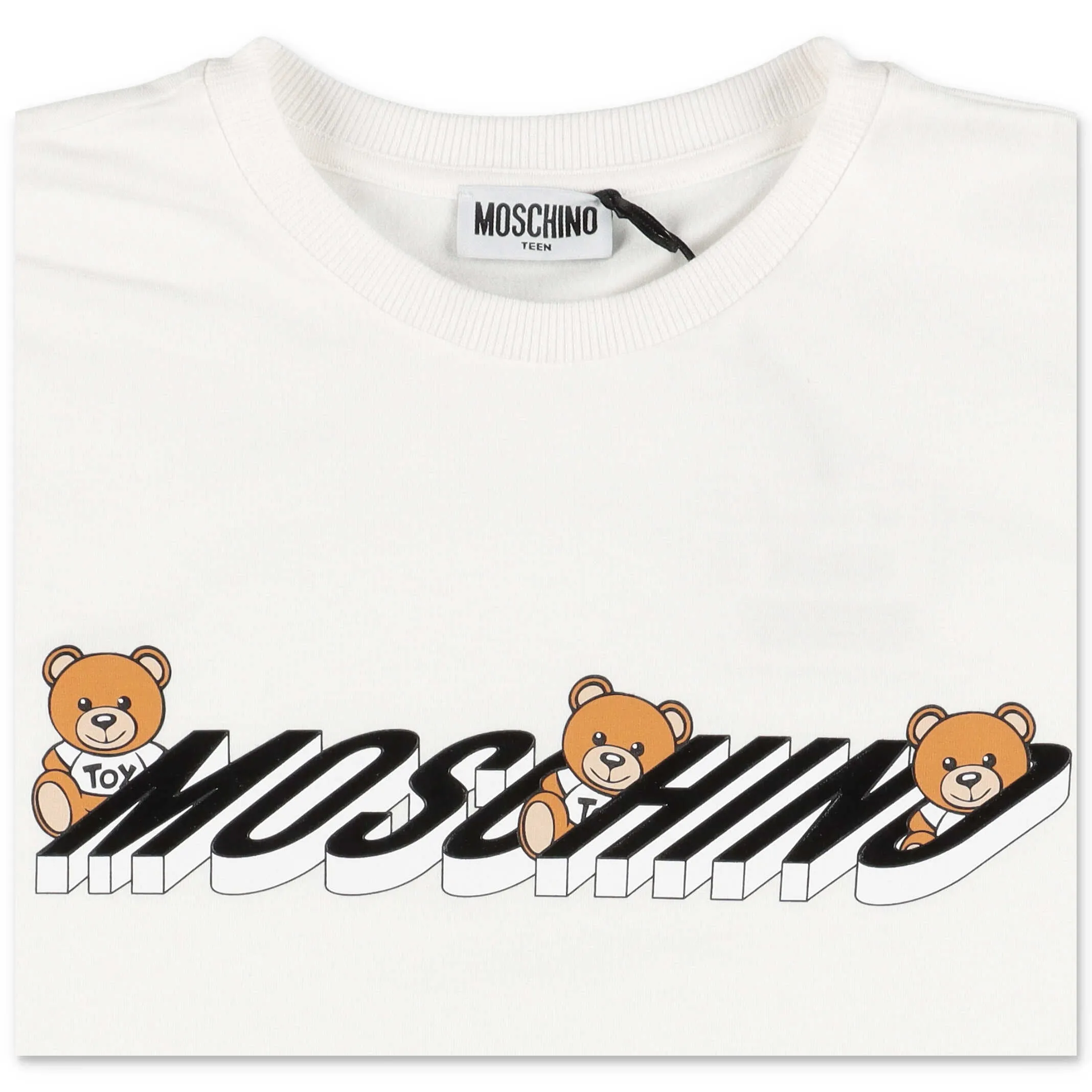 Moschino Kids Teddy Logo Print T-Shirt