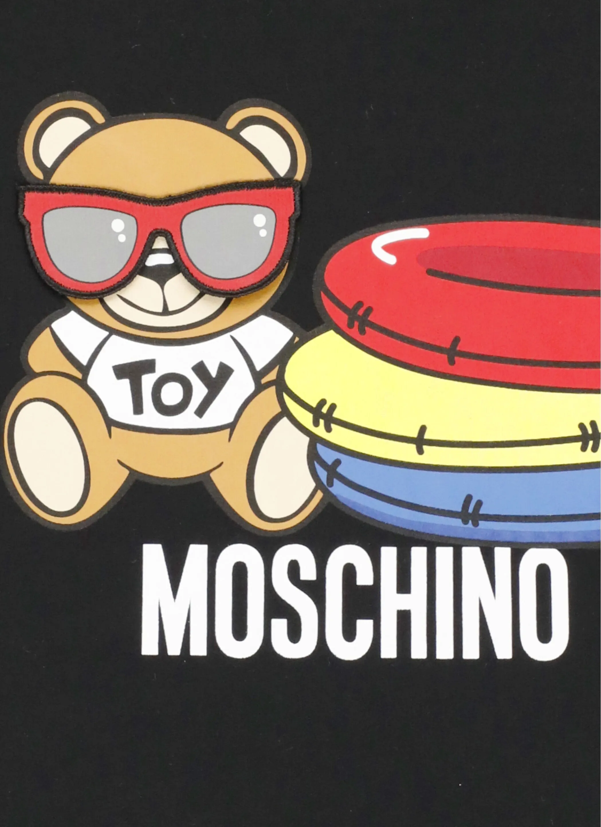 Moschino Kids Teddy Logo Printed Crewneck T-Shirt
