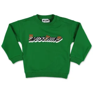 Moschino Kids Teddy Logo Printed Sweatshirt