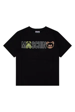 Moschino Kids Teddy Logo Printed T-Shirt