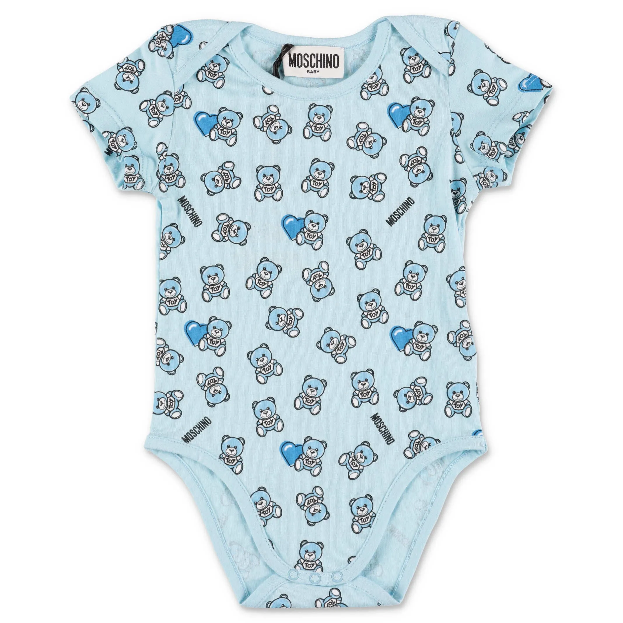 Moschino Kids Two-Pack Teddy Bear Printed Babygrow Set