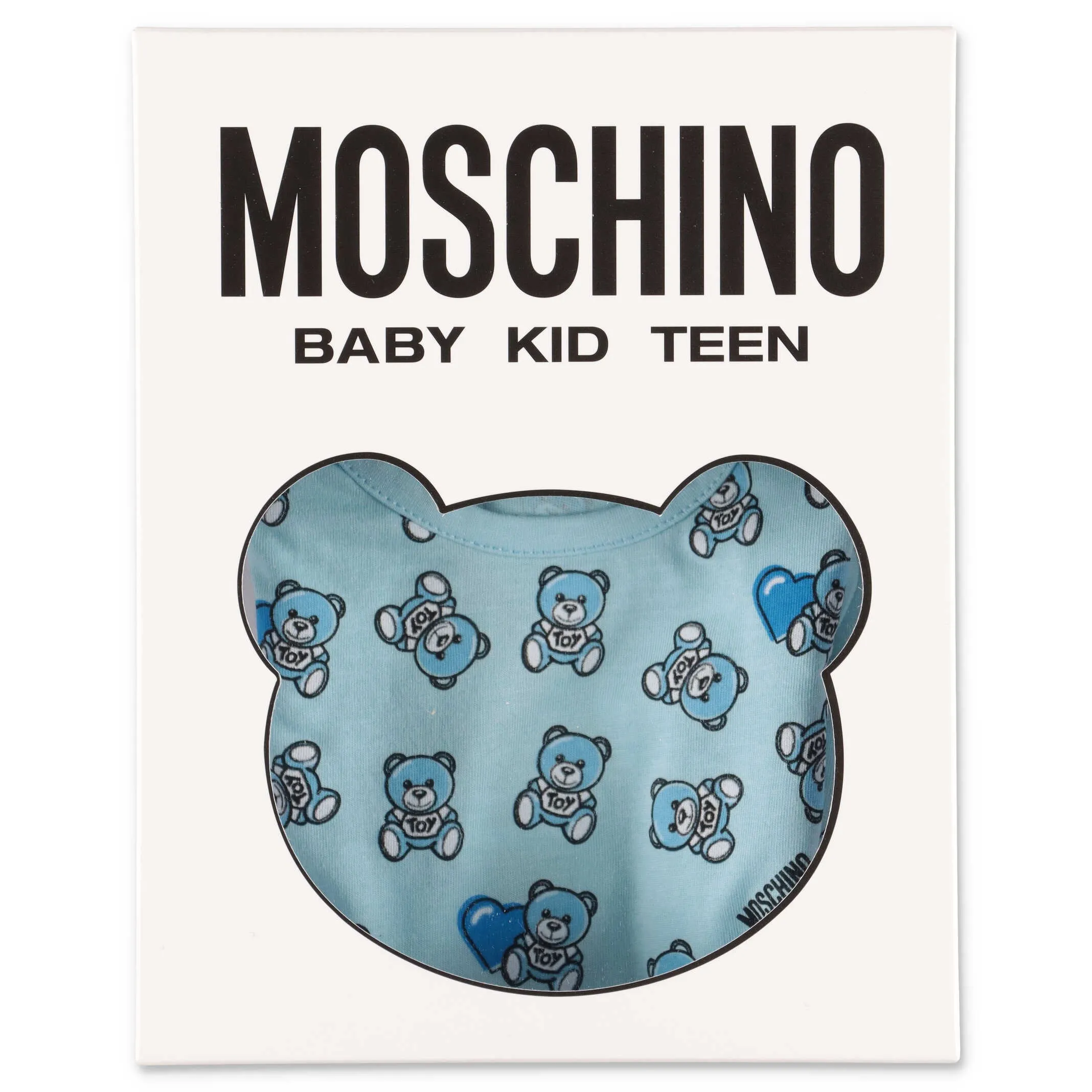 Moschino Kids Two-Pack Teddy Bear Printed Babygrow Set