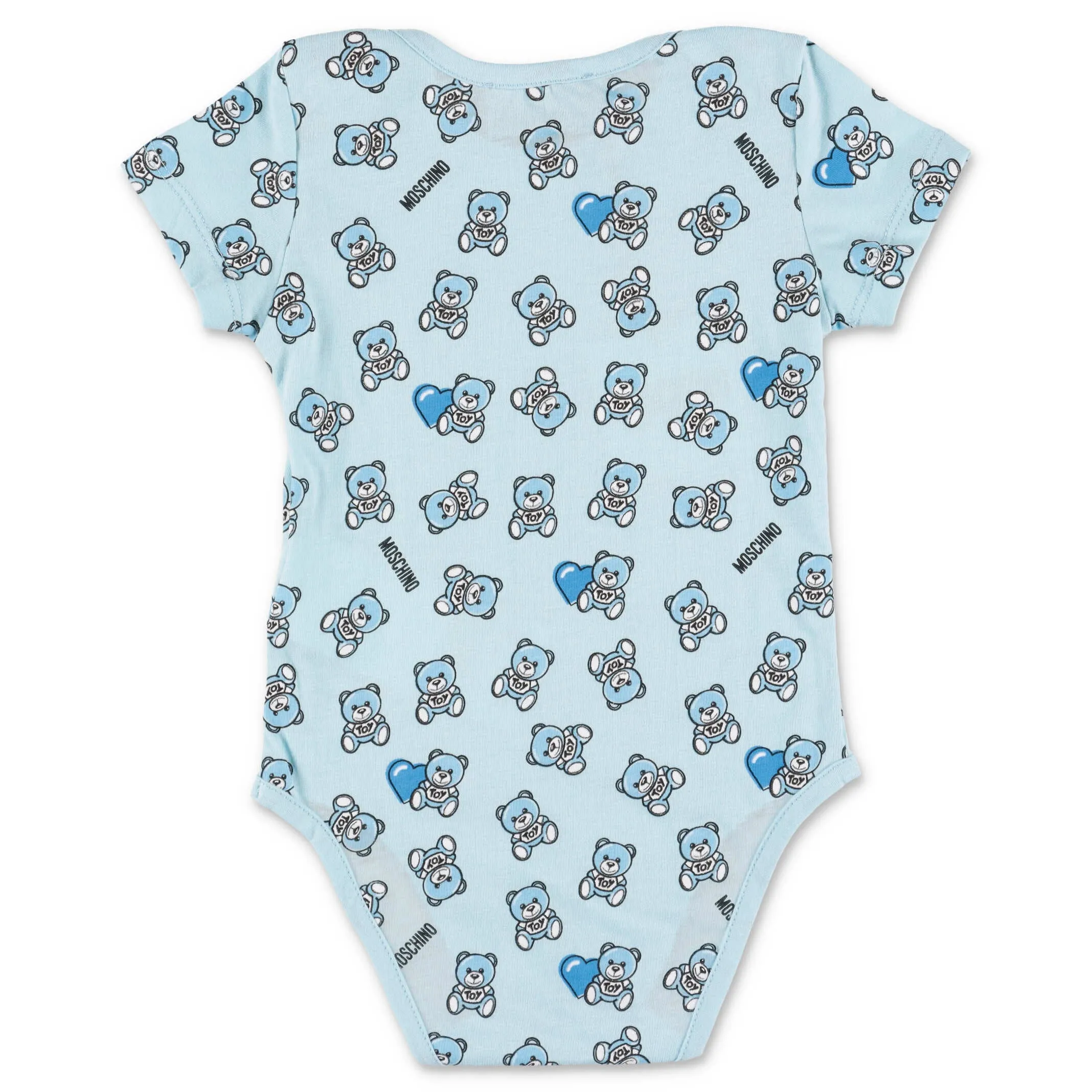 Moschino Kids Two-Pack Teddy Bear Printed Babygrow Set