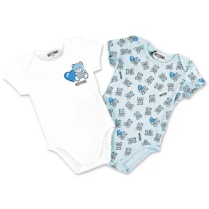 Moschino Kids Two-Pack Teddy Bear Printed Babygrow Set