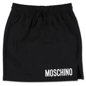 Moshino Kids Logo Print Drawstring Skirt