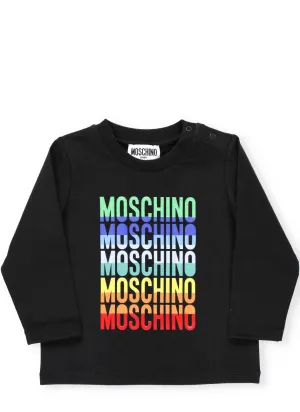 Moshino Kids Logo Print Long-Sleeve T-Shirt