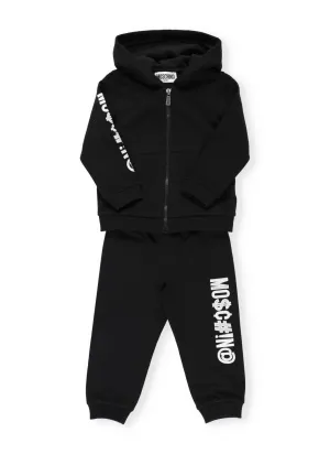Moshino Kids Logo Print Two-Piece Tracksuit