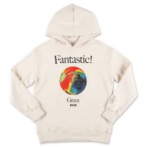MSGM Kids Earth Print Hoodie