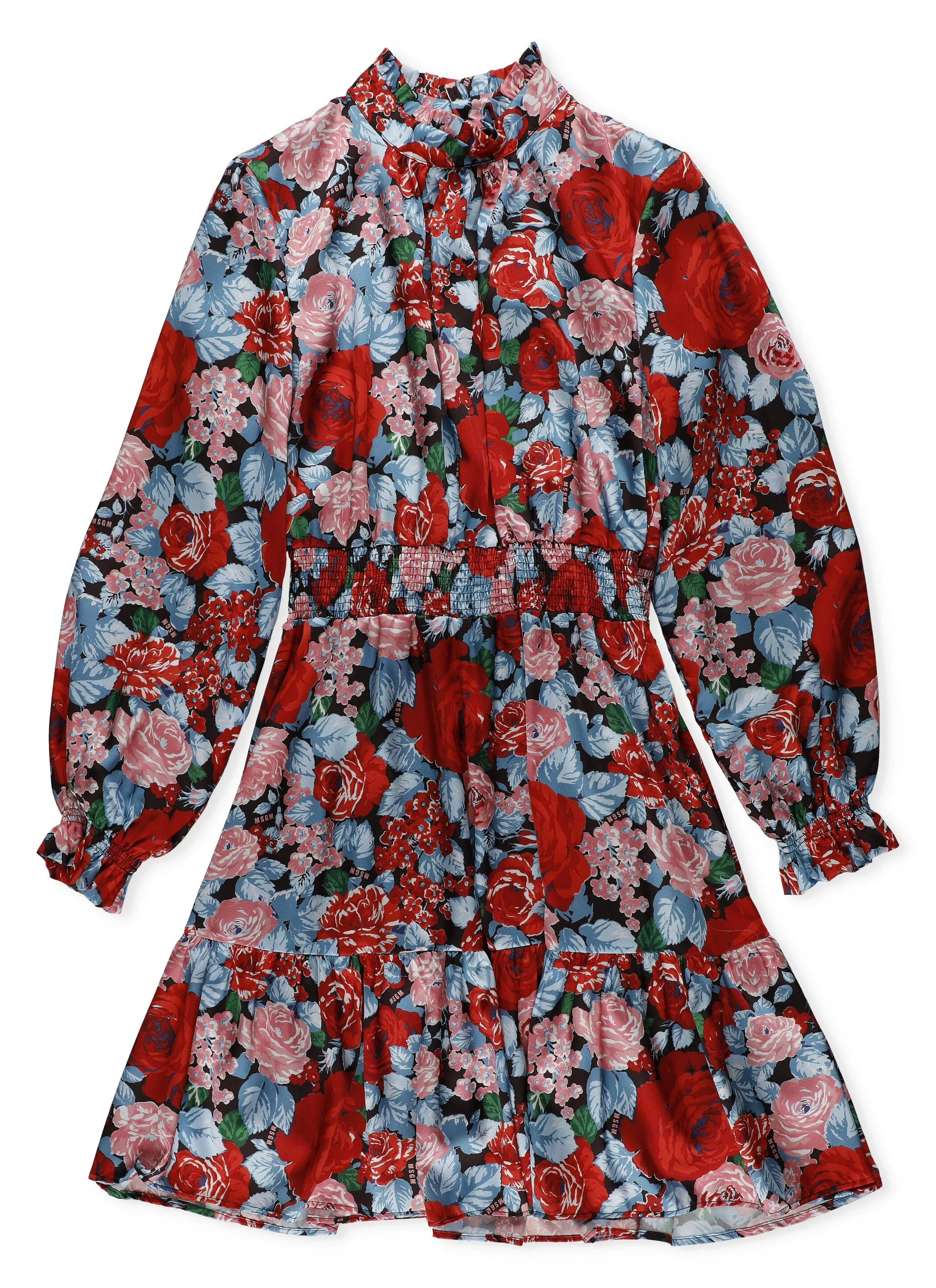 MSGM Kids Floral Print Dress