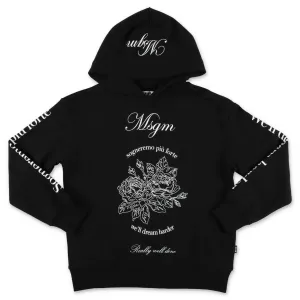 MSGM Kids Graphic Logo Printed Hoodie
