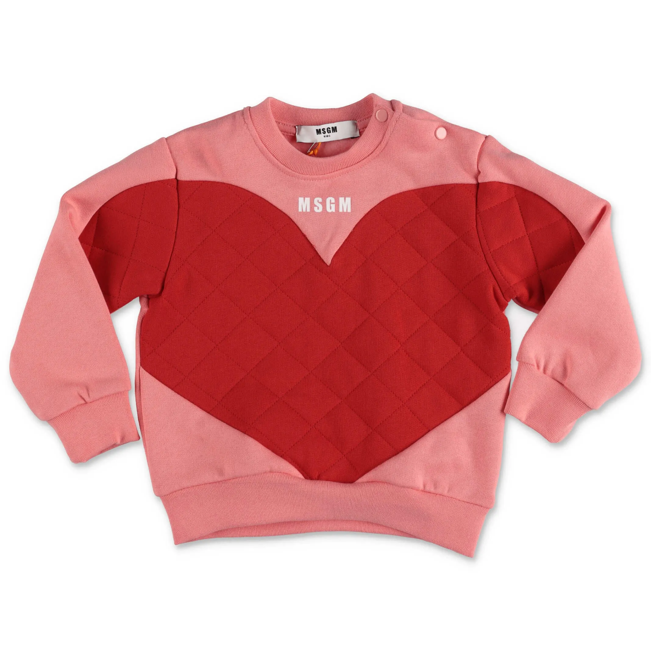 MSGM Kids Heart Quilted Two-Piece Set
