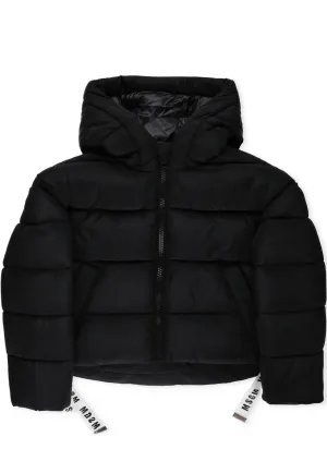 MSGM Kids Hooded Puffer Jacket
