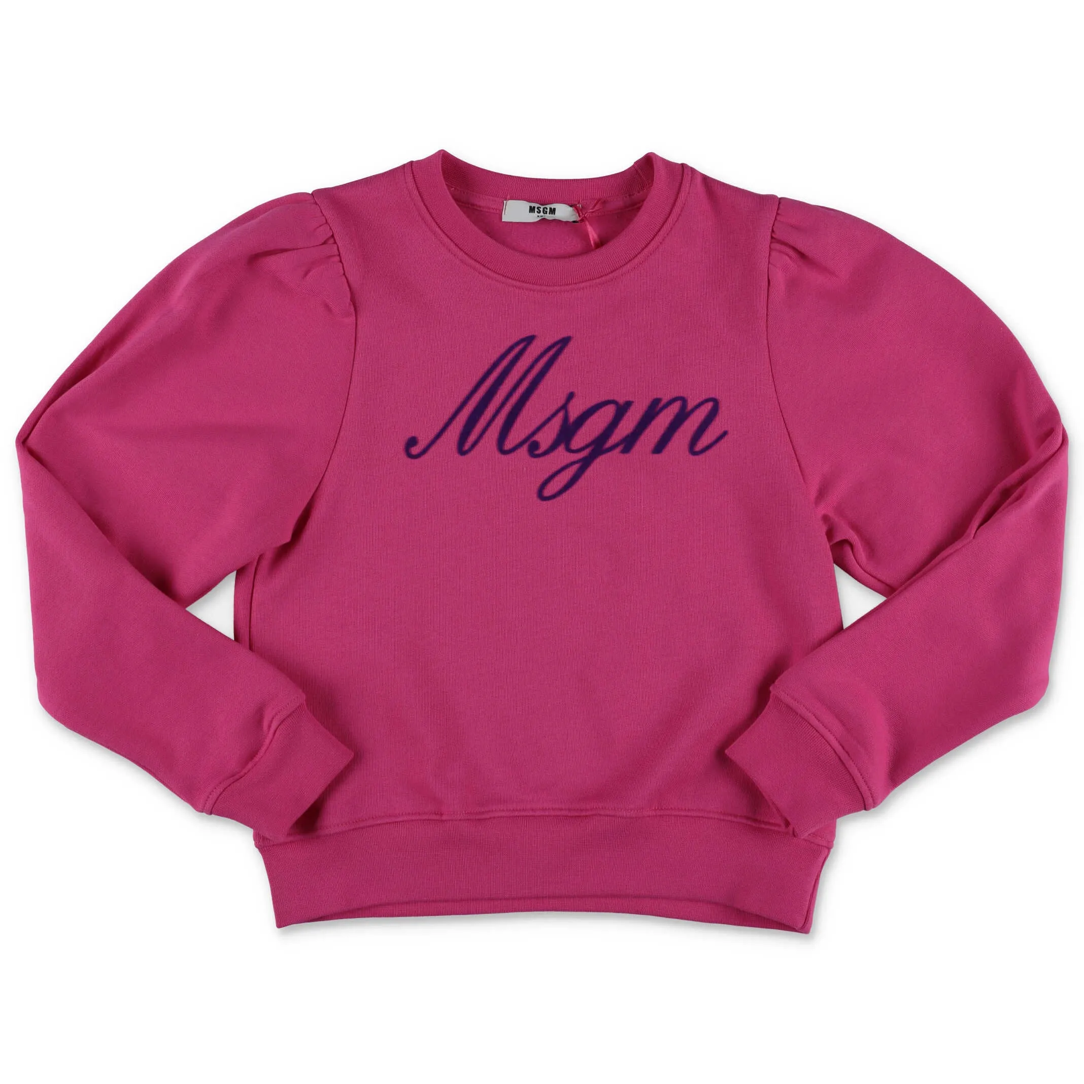 MSGM Kids Logo Detailed Crewneck Sweatshirt