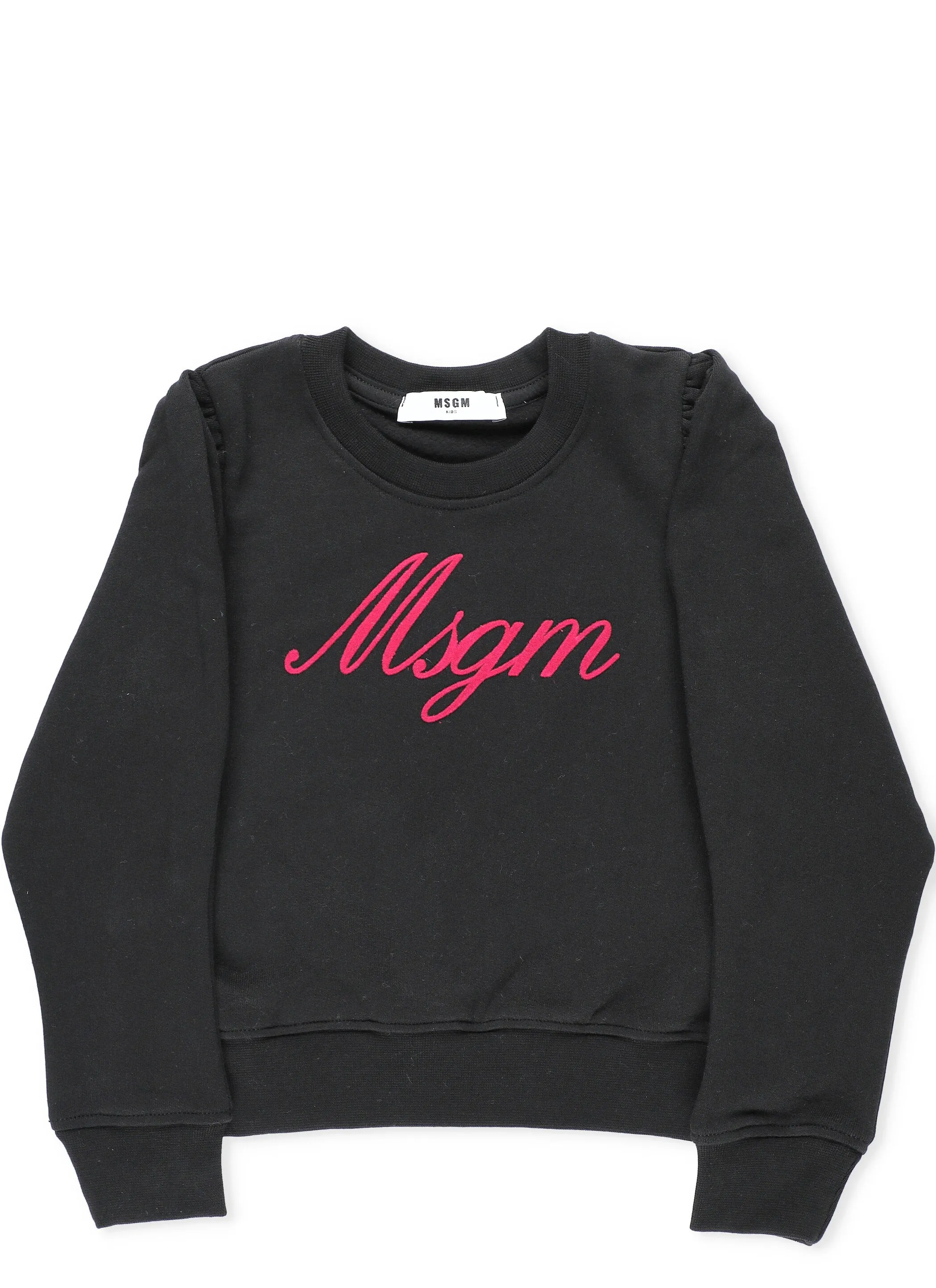MSGM Kids Logo Detailed Crewneck Sweatshirt