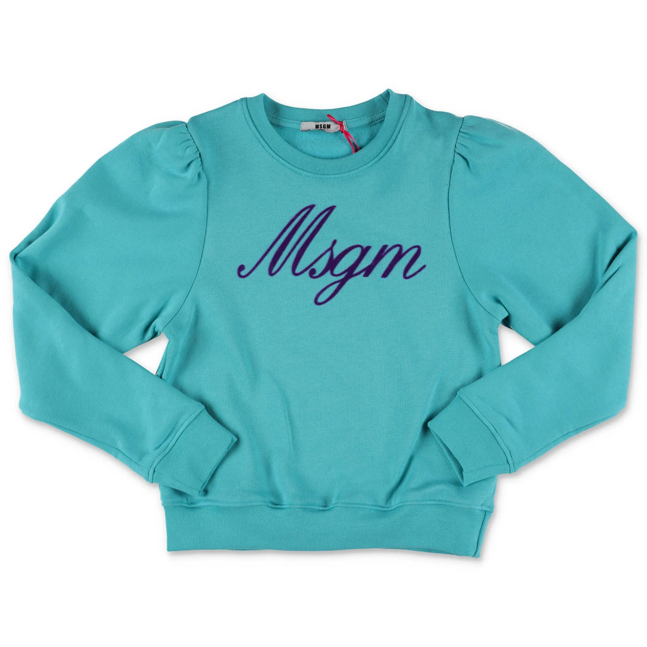 MSGM Kids Logo Detailed Crewneck Sweatshirt
