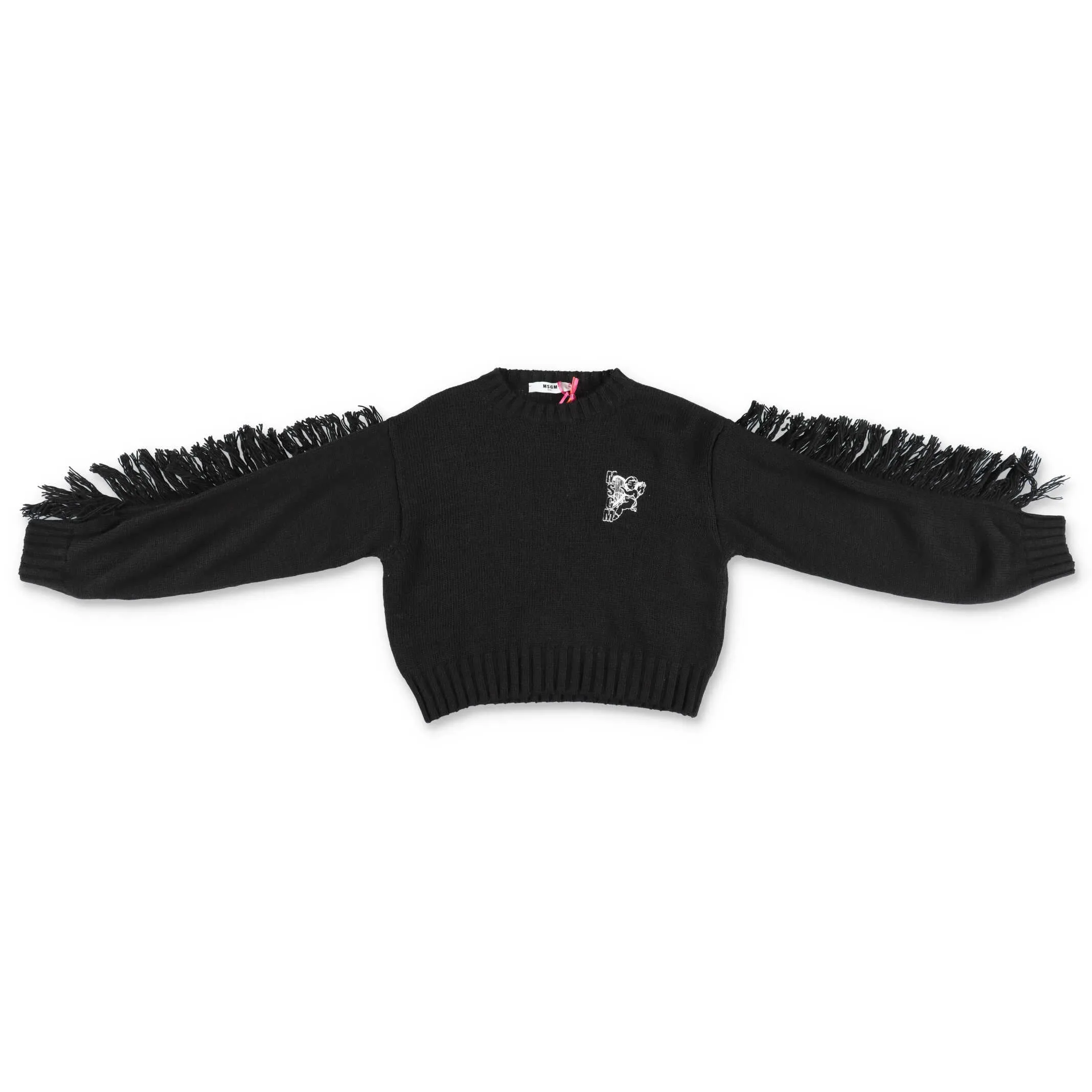 MSGM Kids Logo Embroidered Crewneck Jumper