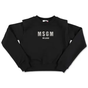MSGM Kids Logo Embroidered Sweatshirt
