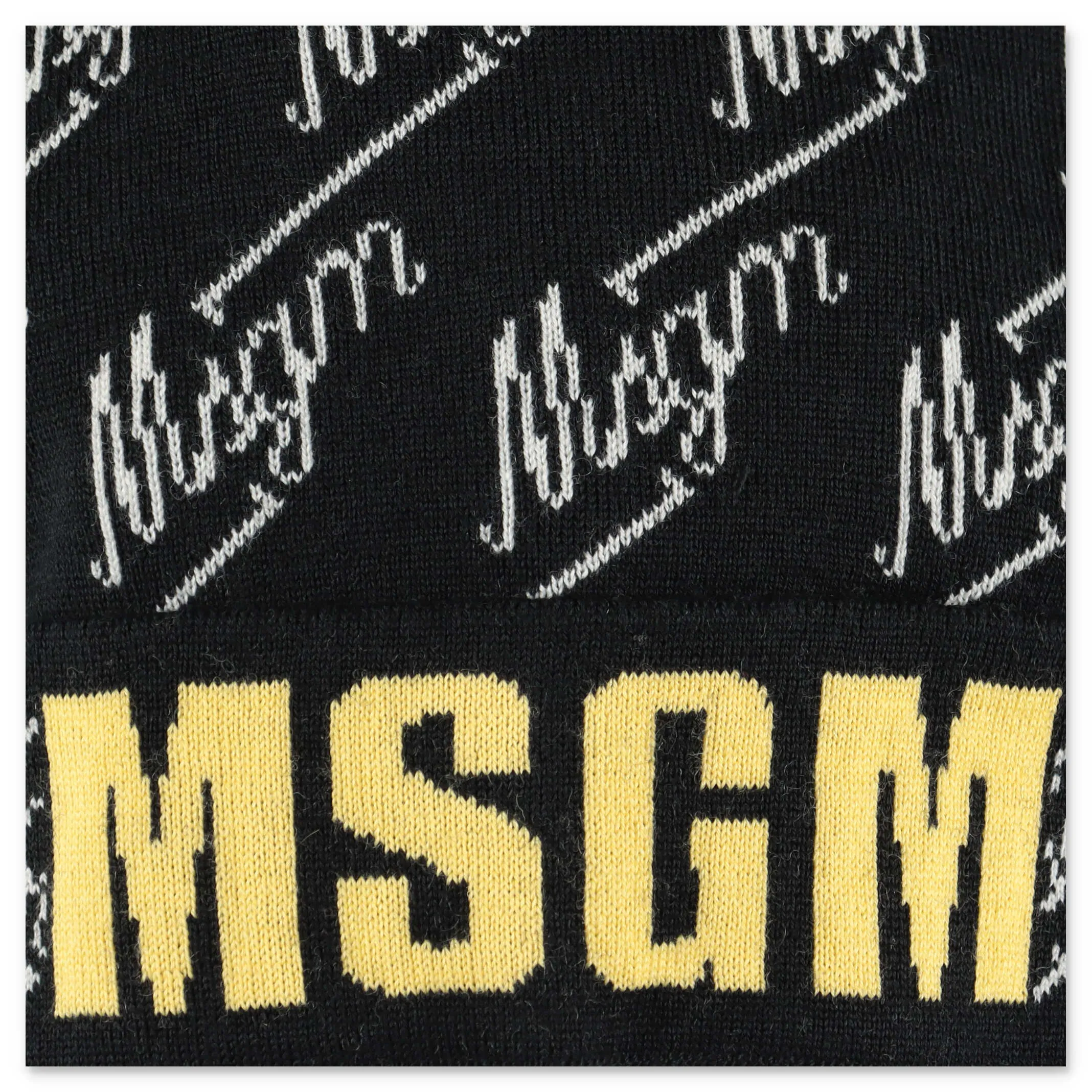 MSGM Kids Logo Intarsia Beanie