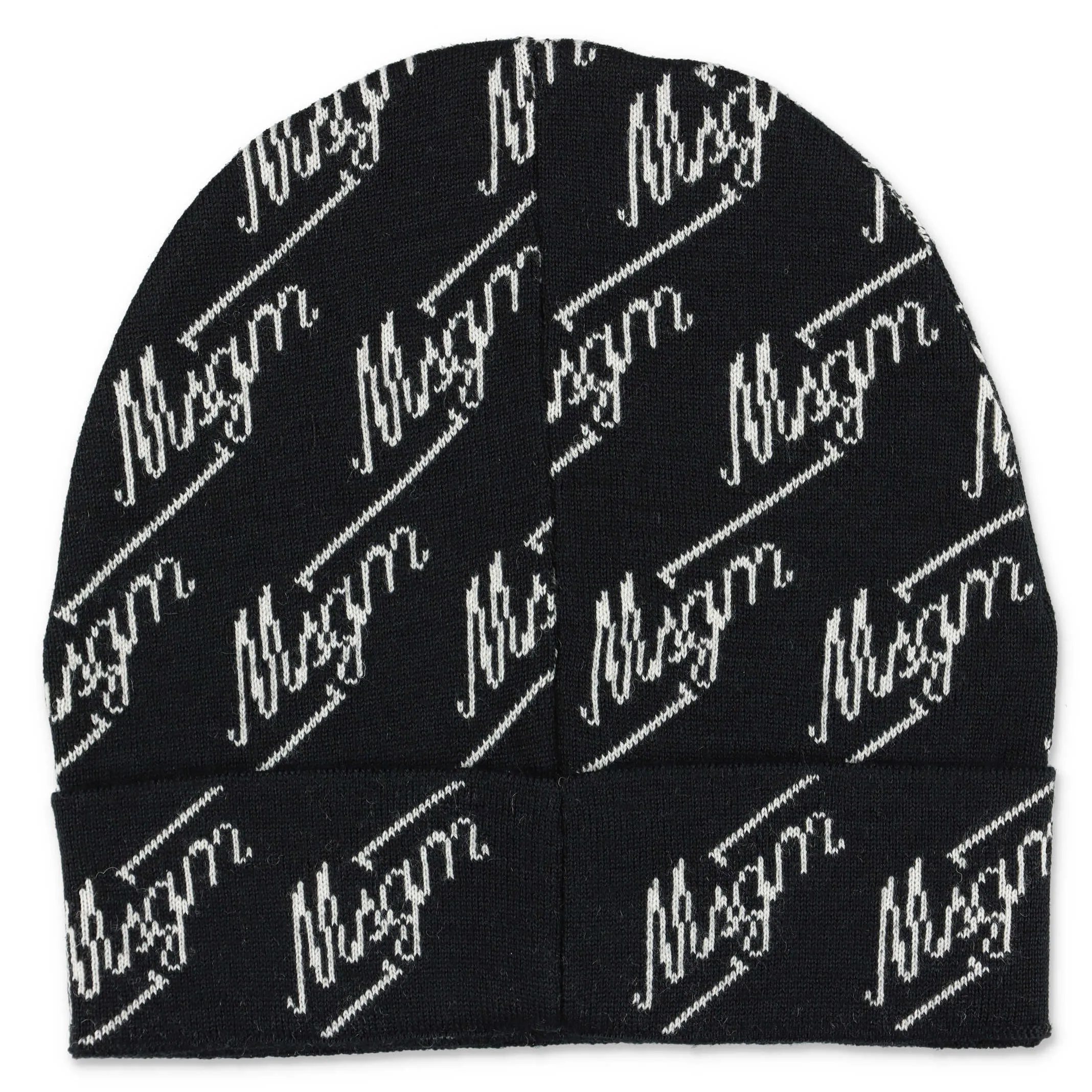 MSGM Kids Logo Intarsia Beanie