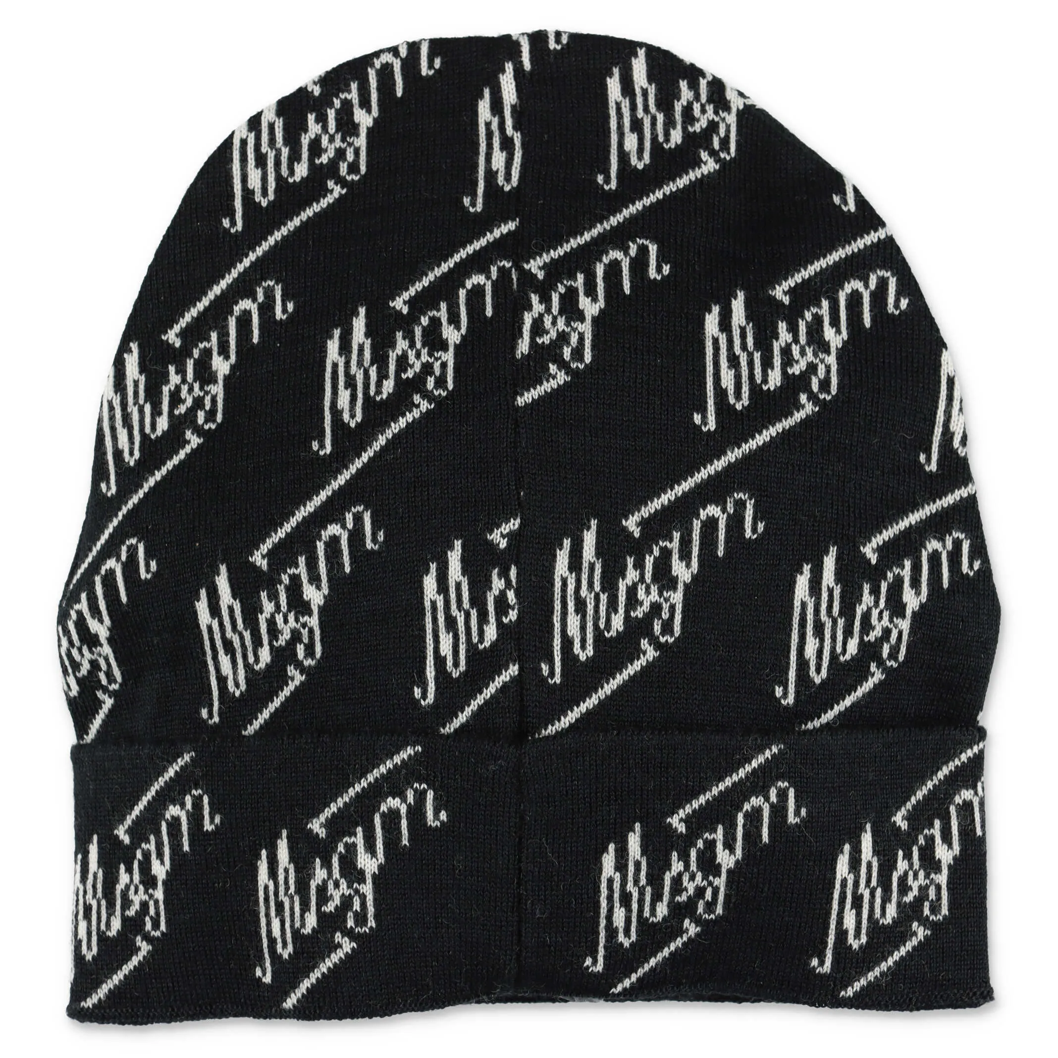 MSGM Kids Logo Intarsia Beanie