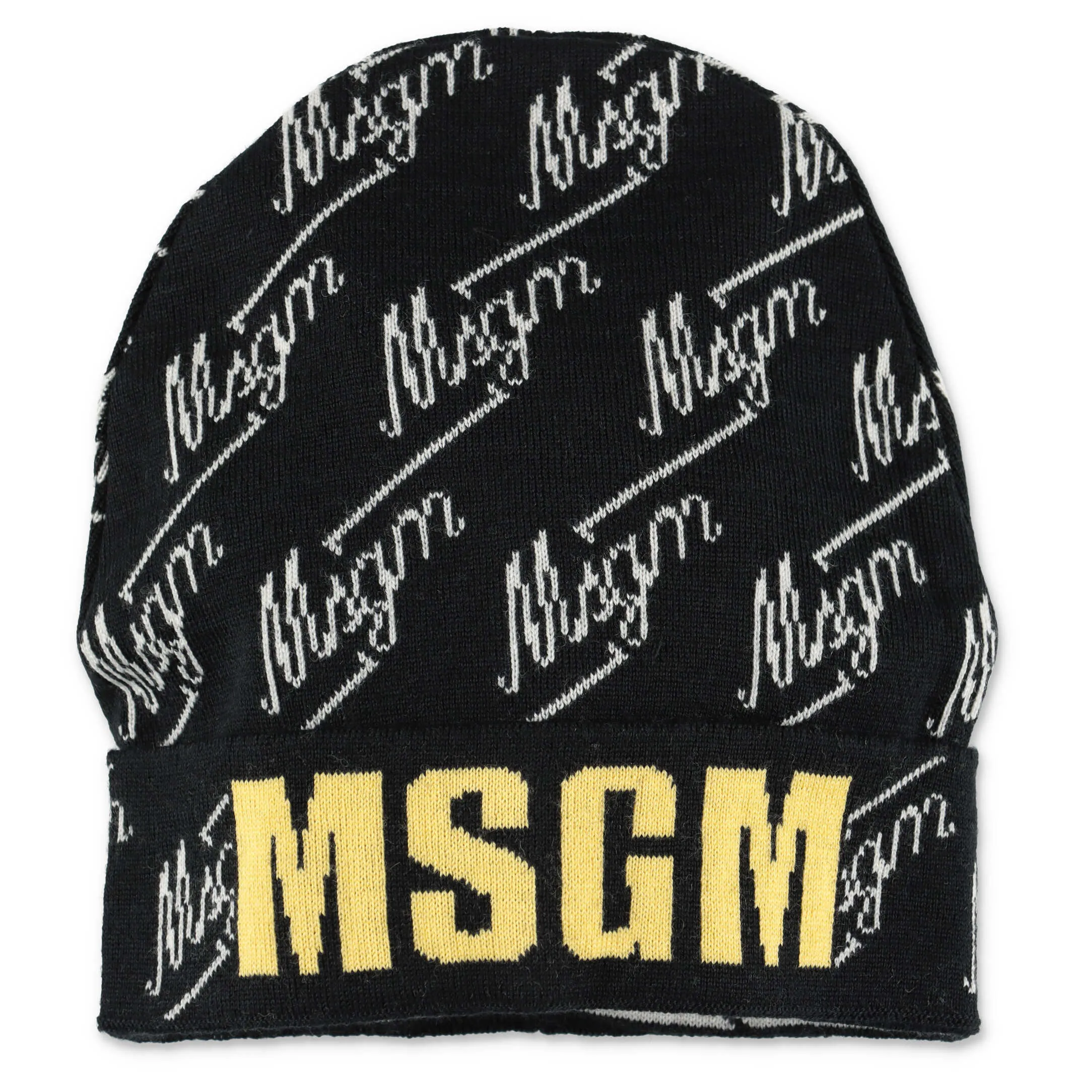 MSGM Kids Logo Intarsia Beanie