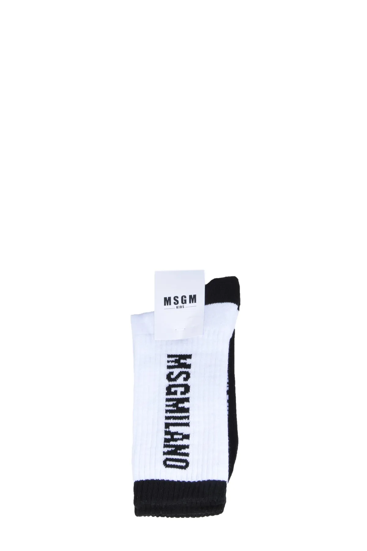 MSGM Kids Logo Intarsia Socks