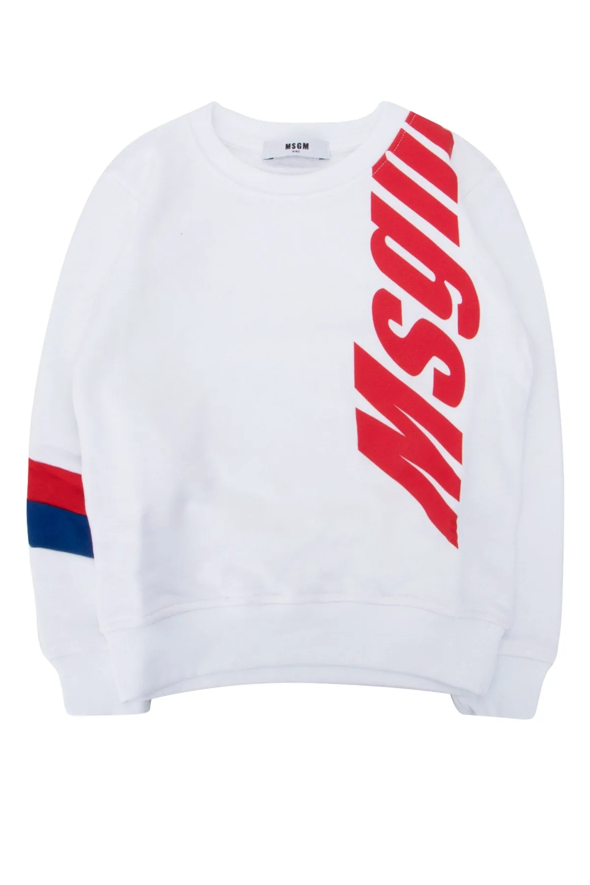 MSGM Kids Logo Print Crewneck Sweatshirt