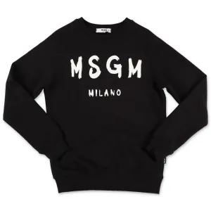 MSGM Kids Logo Print Crewneck Sweatshirt
