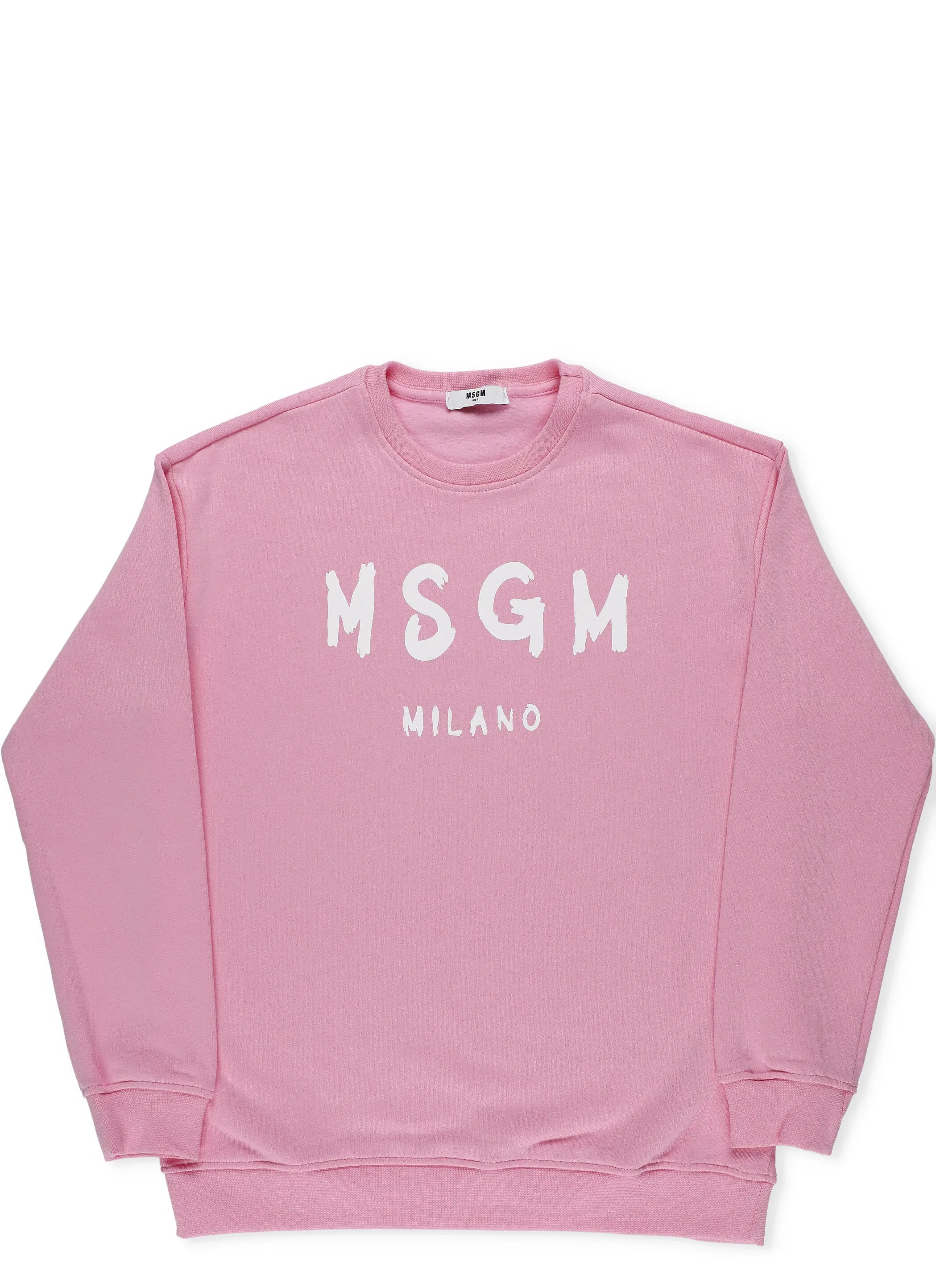 MSGM Kids Logo Print Crewneck Sweatshirt